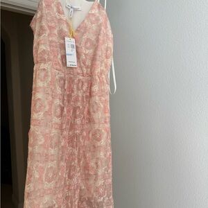 Floral Pink Maxi Dress